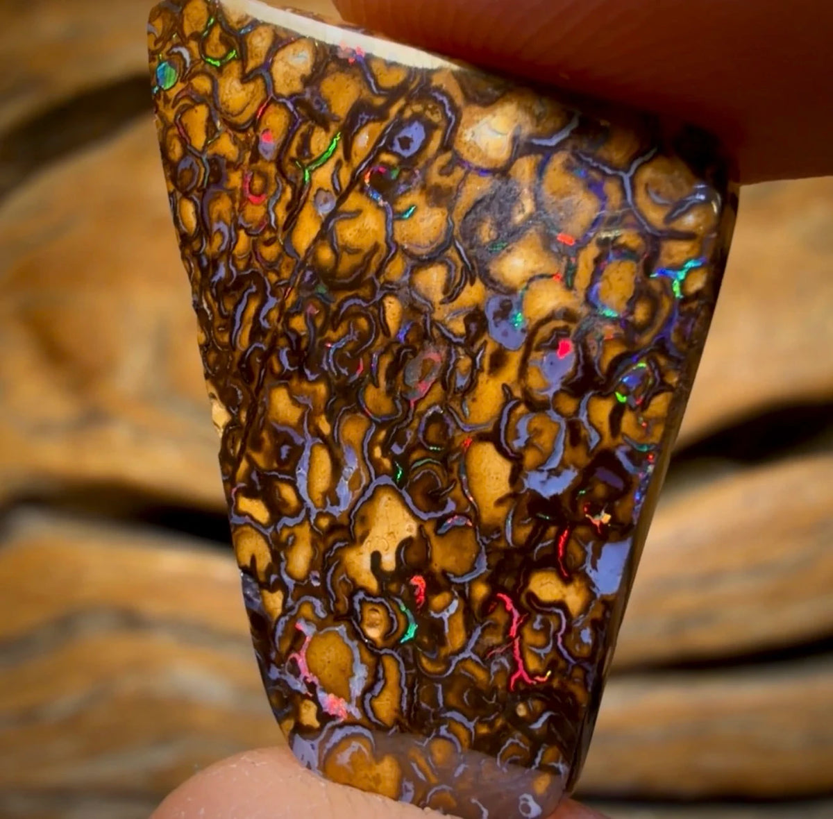 14.3cts - Tan Tribal Australian Boulder Opal from Yowah