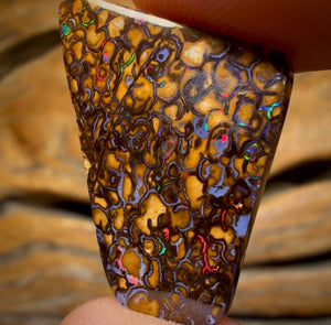 14.3cts - Tan Tribal Australian Boulder Opal from Yowah