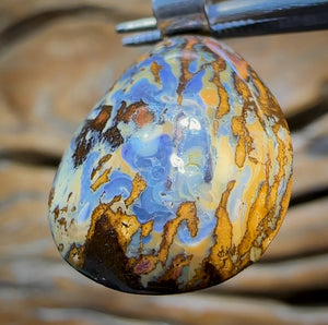 Solid Queensland Boulder Opal Pendant Awesome Wearable Tribal