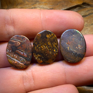 53.5cts - 3x Australian Tribal Boulder Opal’s. Wholesale Parcel