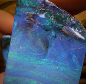 197.3cts - GEM Queensland Boulder Opal Split Pair. Isaac’s Cut!