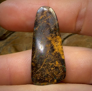 44.4cts - Australian Boulder Opal. Tribal Pattern