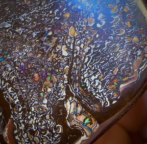 200.5cts - Intricate Tribal Queensland Boulder Opal. Polished Specimen
