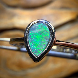 Sterling Silver - Queensland Boulder Opal Doublet Ring
