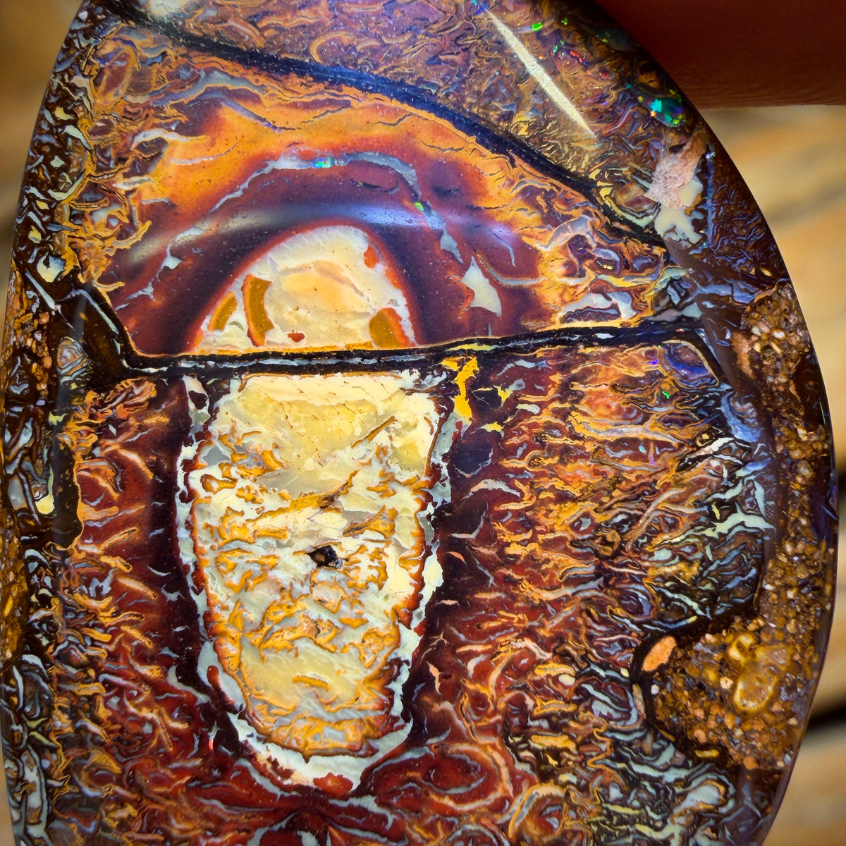 Arent You Glad you Stayed to the End Wildcard! 75.4cts - Tribal Queensland Boulder Opal from Yowah