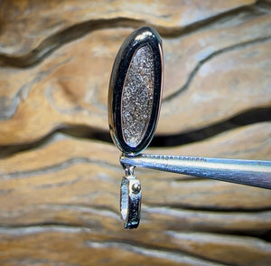 Sterling Silver - SOLID Australian Boulder Opal Pendant. Reds and Purple