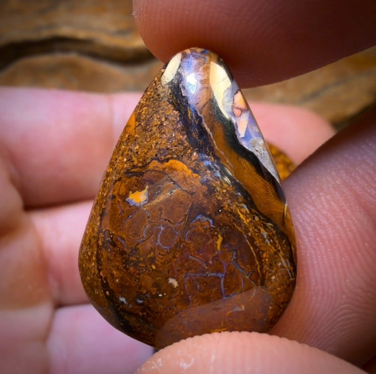 48 hour Vip Crazy Offer 99.8cts - 5x Australian Tribal Boulder Opal’s. Wholesale Dealers Parcel