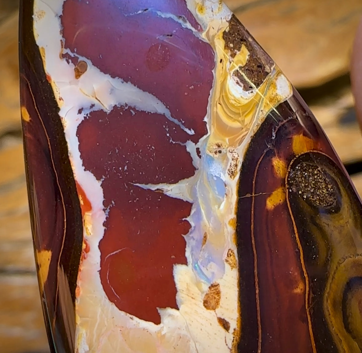 98.6cts - Large “Teardrop Landscape” Queensland Boulder Opal