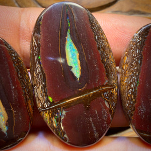 201.8cts - Super Rare Yowah Nut Crystal Centre Opal Trio Parcel. Australian Opal
