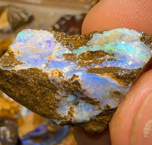 198g - Bulk Queensland Boulder Opal Rough Pieces - Opal Whisperers