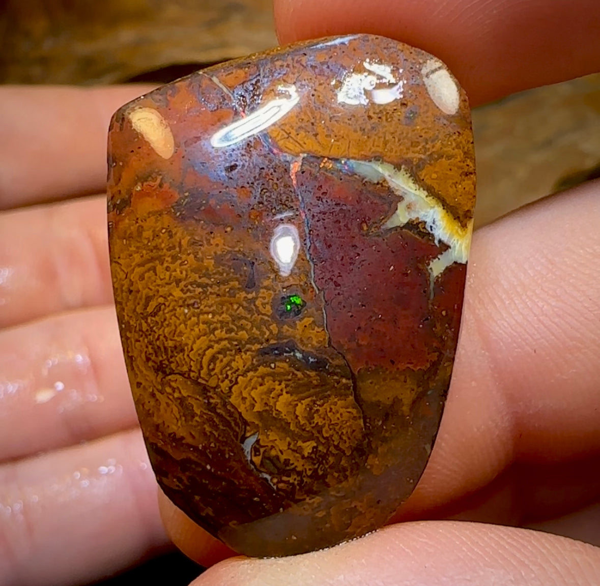 147.4cts - 3x Australian Boulder Opal Rubs. Yowah Opal - Opal Whisperers