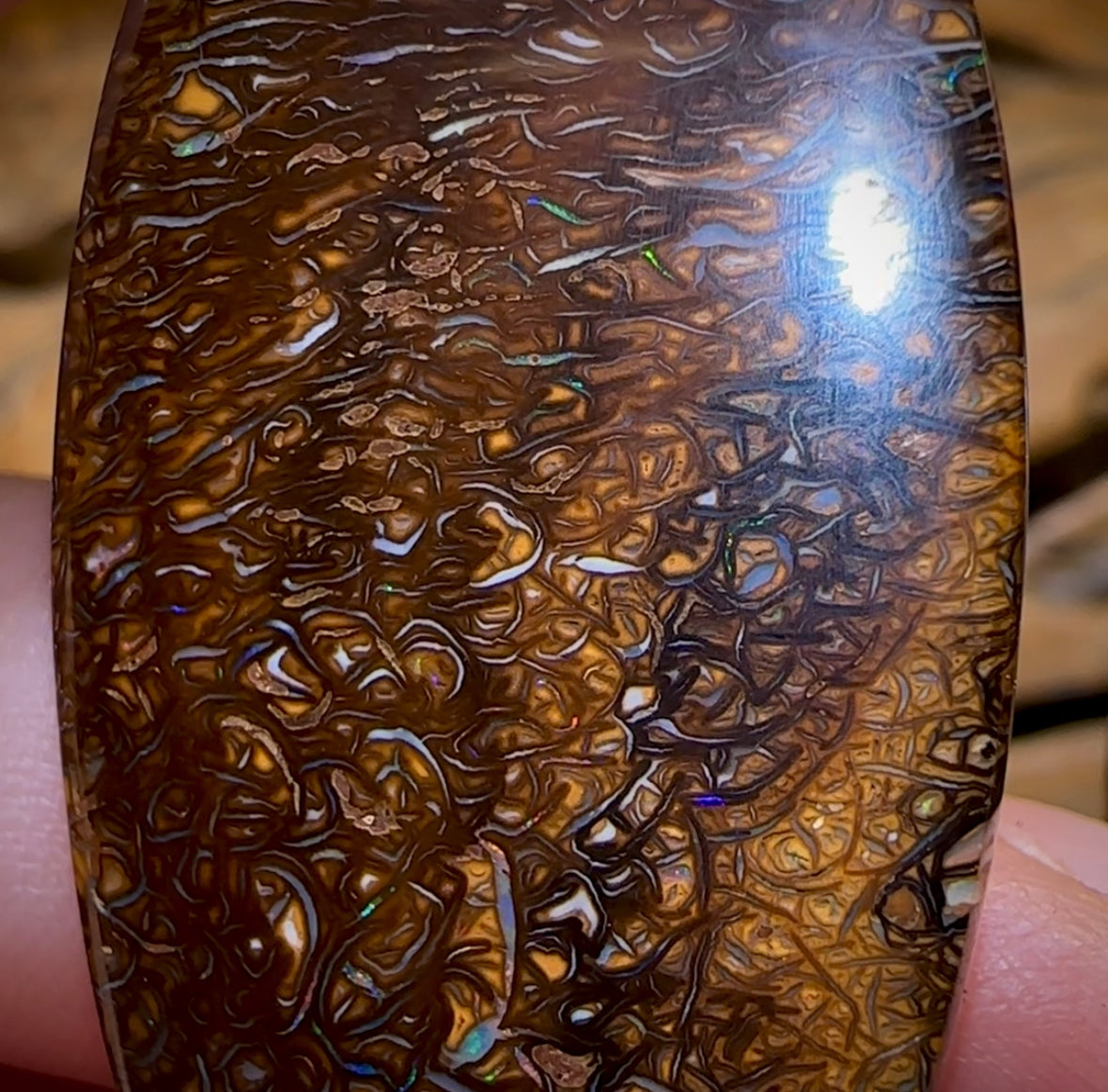 129.1cts - Yowah Nut Opal Big Pair Big Bargain . TRIBAL PATTERN - Opal Whisperers