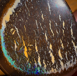 62.5cts - Tribal Australian Boulder Opal from Yowah Partial Kernel