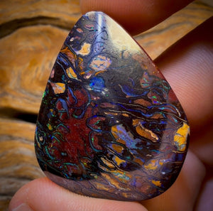 131.1cts - Top Tribal Australian Boulder Opal from Koroit