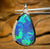 14k White Gold - Australian Boulder Opal Doublet Pendant - Opal Whisperers