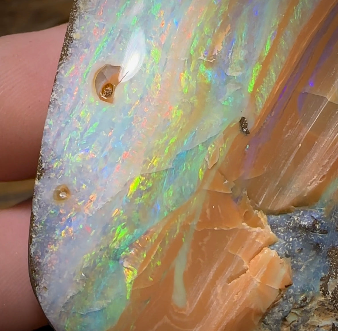 399.2cts - Polished Queensland Boulder Opal “Landscape” Specimen - Opal Whisperers