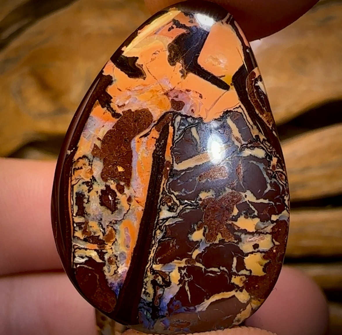 60.4cts - Tribal Queensland Boulder Opal Pair. Picture Pair