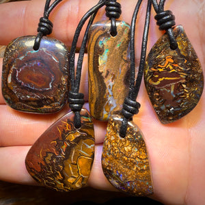 🔒5x Drilled Boulder Opals. Bulk Wholesale Parcel BARGAIN