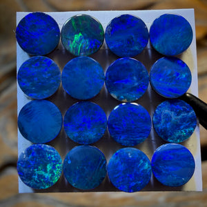🔒6.3cts - 16x Australian Boulder Opal Doublets WHOLESALE PARCEL