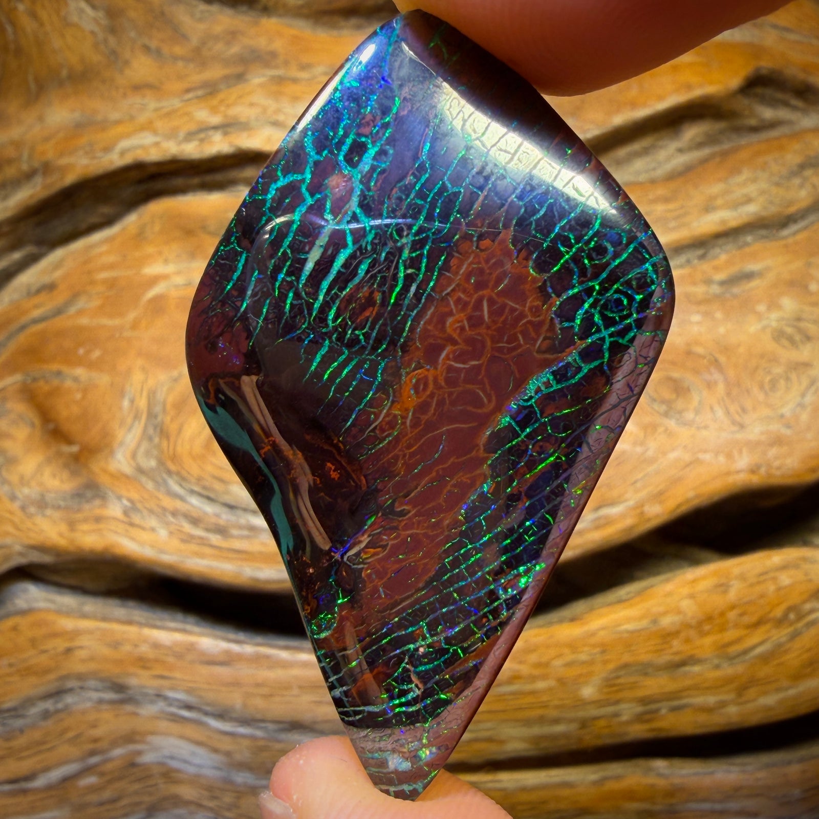 60.1cts - Top Tribal Australian Boulder Opal from Koroit