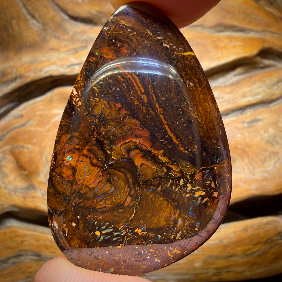 60.6cts - Tribal Yowah Nut Opal. Australian Opal