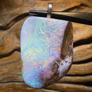 60.8cts - Top Solid Queensland Boulder Opal Pendant