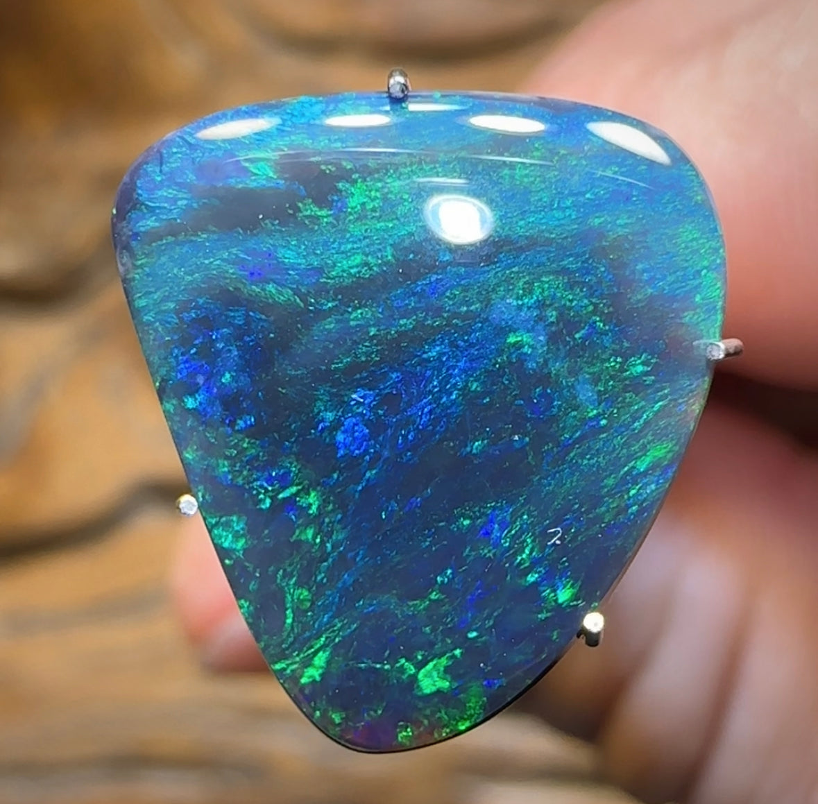 4.8cts - Australian Black Opal from Lightning Ridge. Heritage Collection - Opal Whisperers