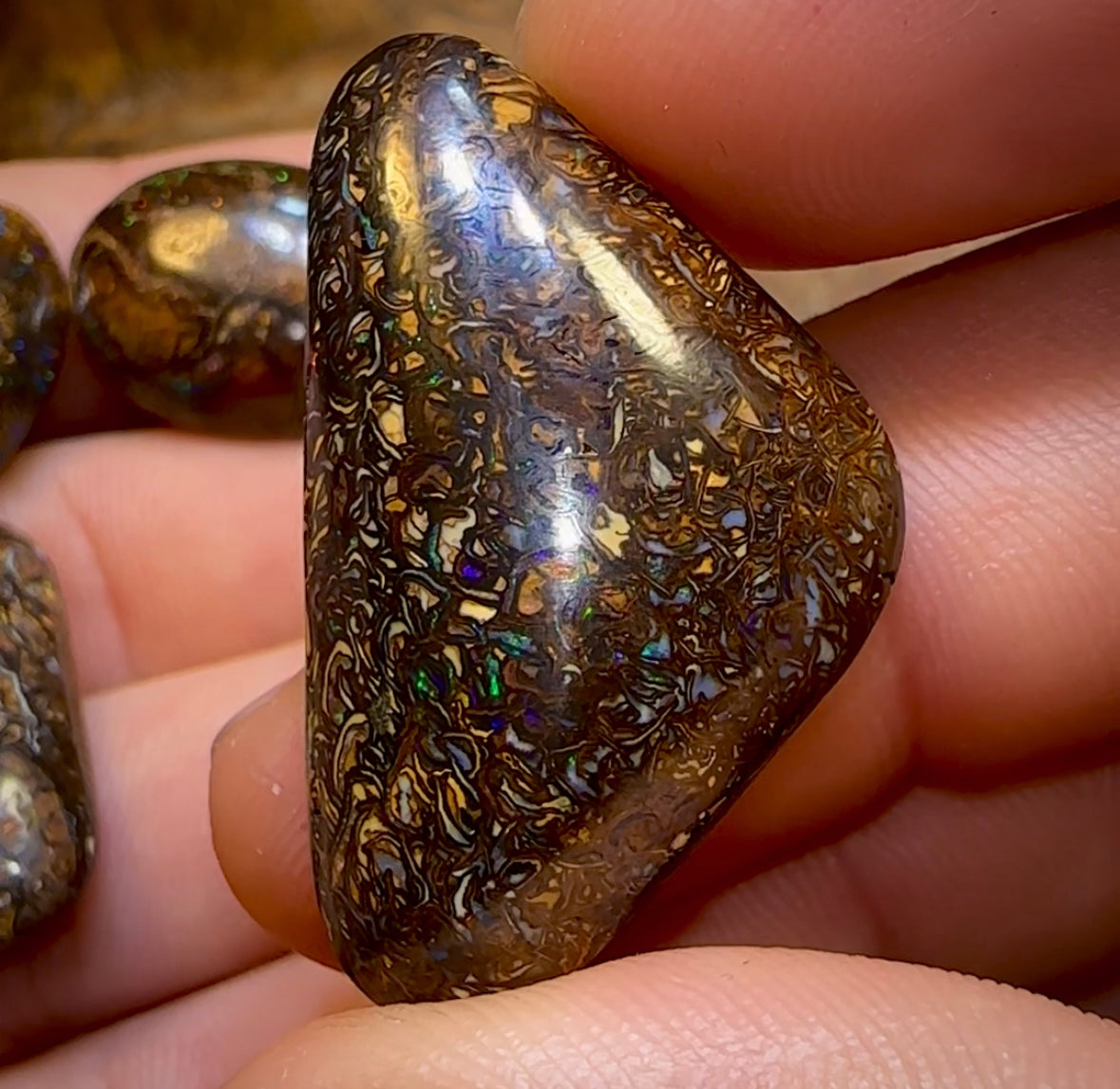 The 123.6cts - 4x Tribal Queensland Boulder Opals. Wholesale Parcel - Opal Whisperers