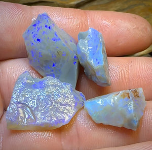 58.5cts - 4x Lightning Ridge Opal Rough Parcel
