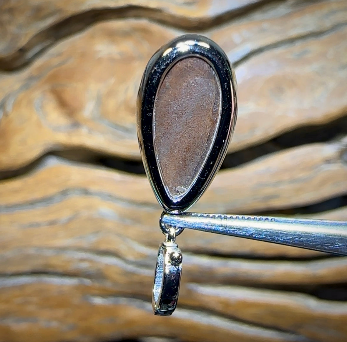 Sterling Silver - “Polar Bear”SOLID Australian Boulder Opal Pendant - Opal Whisperers