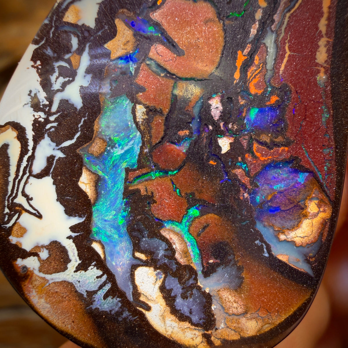 103.3cts - TOP Tribal Australian Boulder Opal from Yowah