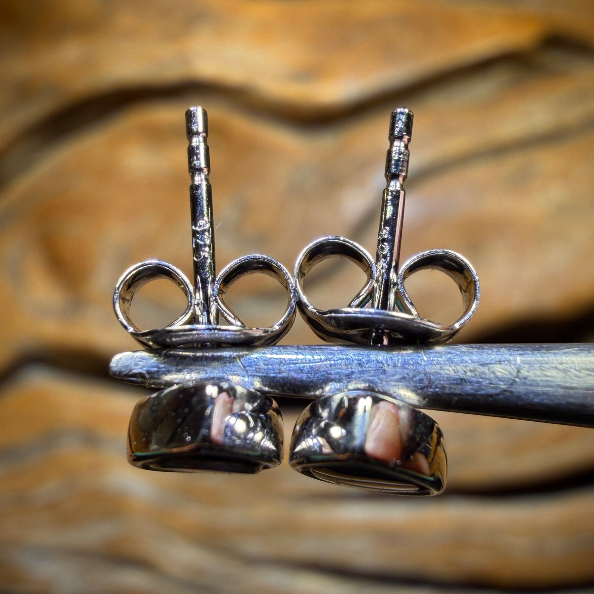 Sterling Silver - Australian Boulder Opal Doublet Stud Earrings