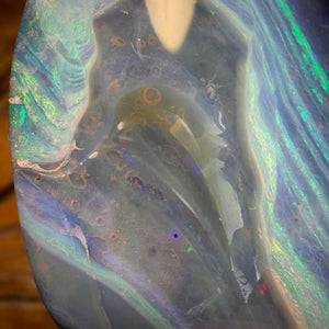 109.4cts - “Wave Break” Huge Australian Boulder Seam Opal. Top Reef Pattern Picture Stone