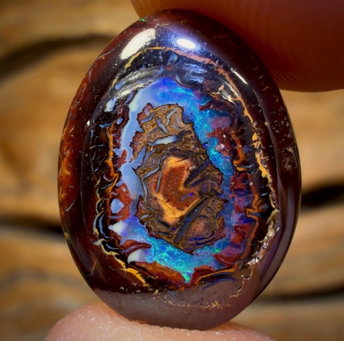 10.2cts - Yowah Nut Kernel Opal. Australian Boulder Opal