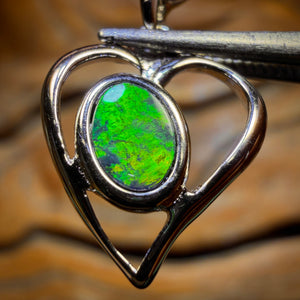 Sterling Silver - “So Sweet” Queensland Boulder Opal Doublet Pendant