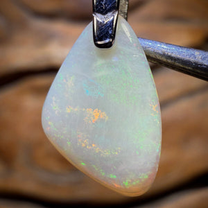 Bargain Card Solid! Sterling Silver - South Australian Solid Crystal Opal Pendant