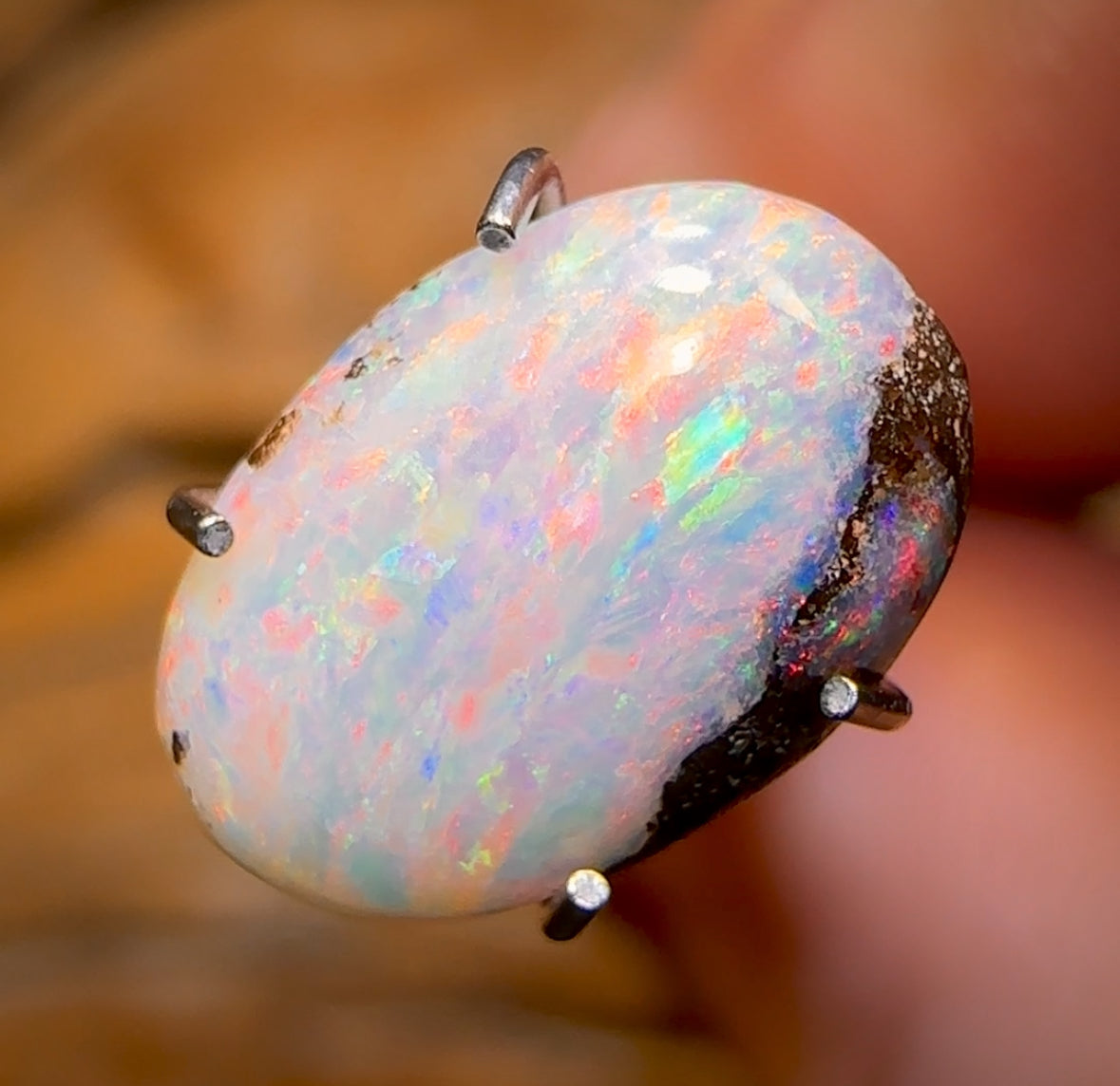 1.8cts - Queensland Boulder Seam Opal Pastel Fire