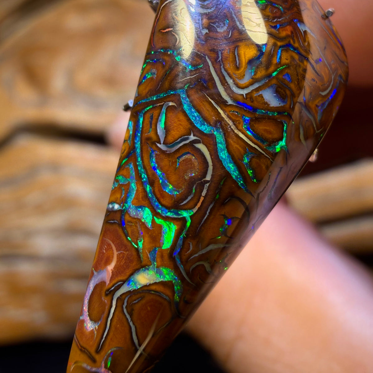 21.4cts - Tribal Queensland Boulder Opal from Yowah