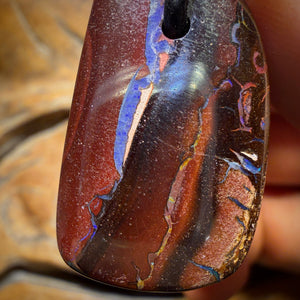 29 x 17mm - Drilled Tribal Queensland Boulder Opal Necklace’s