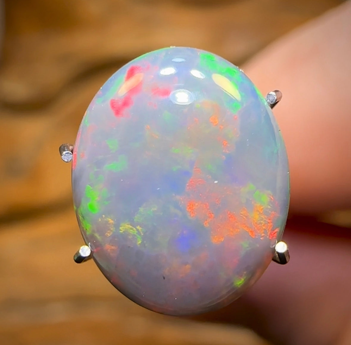 3.4cts - Australian Black Opal from Lightning Ridge - Opal Whisperers