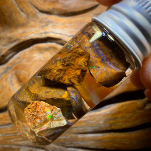 61cts - Yowah Nut Opal Rough Vial