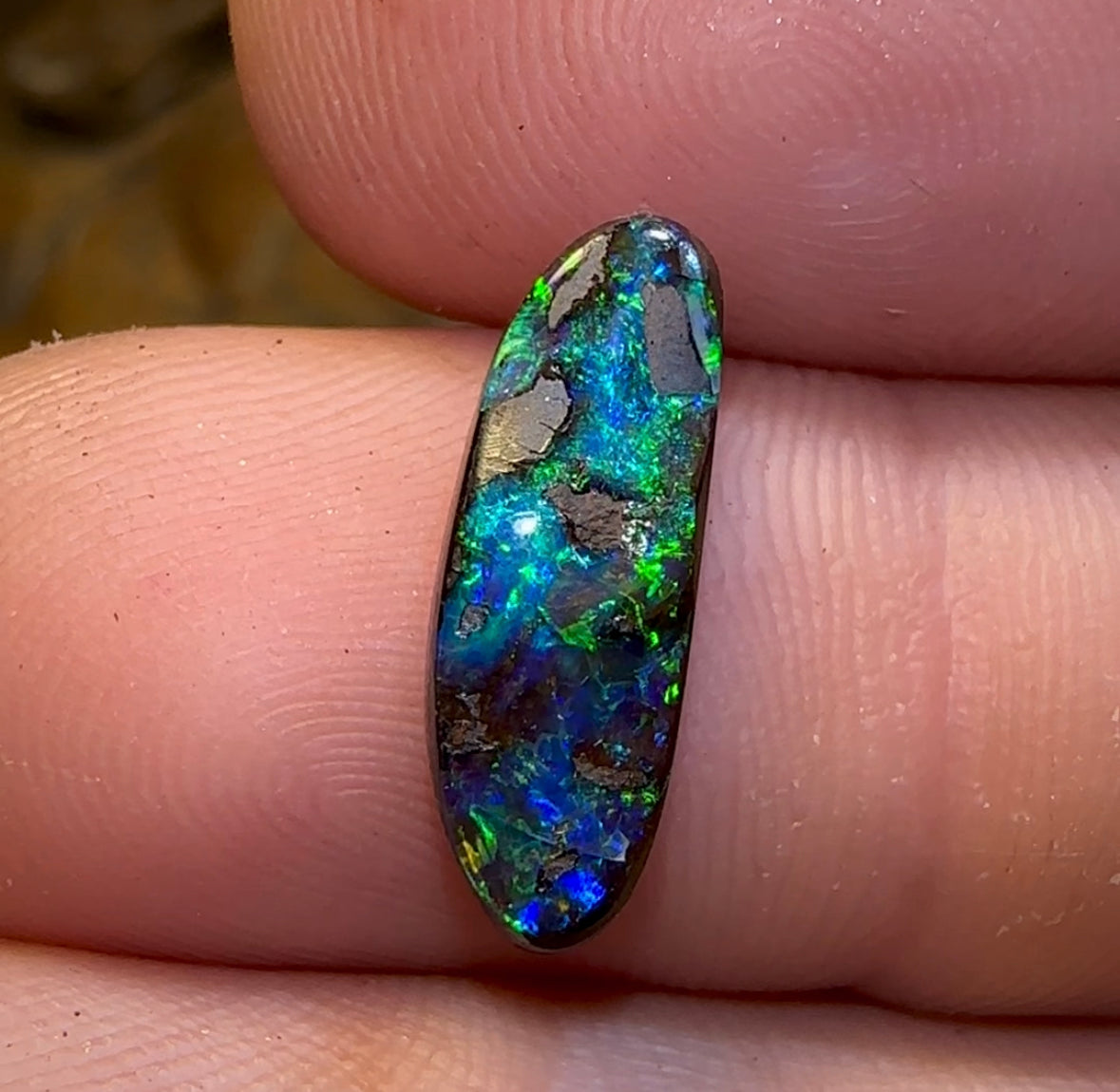 3.3cts - Solid Queensland Boulder Opal - Opal Whisperers