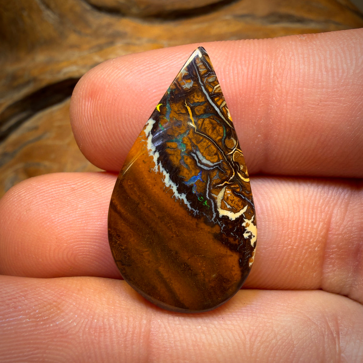 27.7cts - Tribal Yowah Nut Opal. Australian Opal