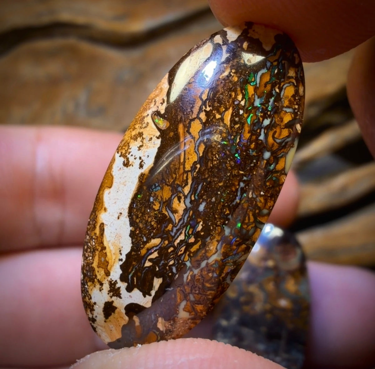 48 hour Vip Crazy Offer 49.3cts - 3x Australian Tribal Boulder Opal’s. Wholesale Dealers Parcel