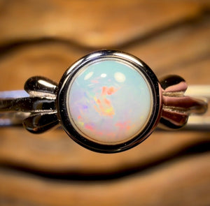 Sterling Silver - South Australian Crystal Opal Ring
