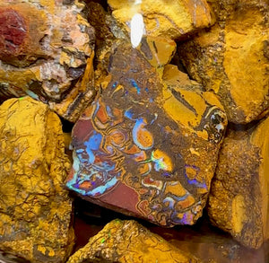 140.8g - Jar of Rough Australian Boulder Opal