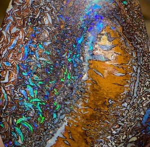 48.3cts - Double Sided Yowah Nut Opal. Ultimate Art Tribal Pattern