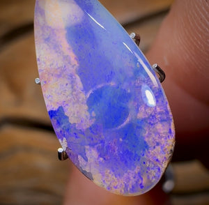 New Price 50% Off RRP 🚨 “Purple Rockpool” 4.8cts - Solid Australian Boulder Pipe Opal