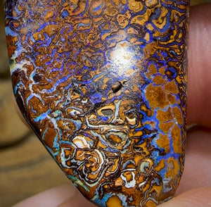 48.3cts - Double Sided Yowah Nut Opal. Ultimate Art Tribal Pattern