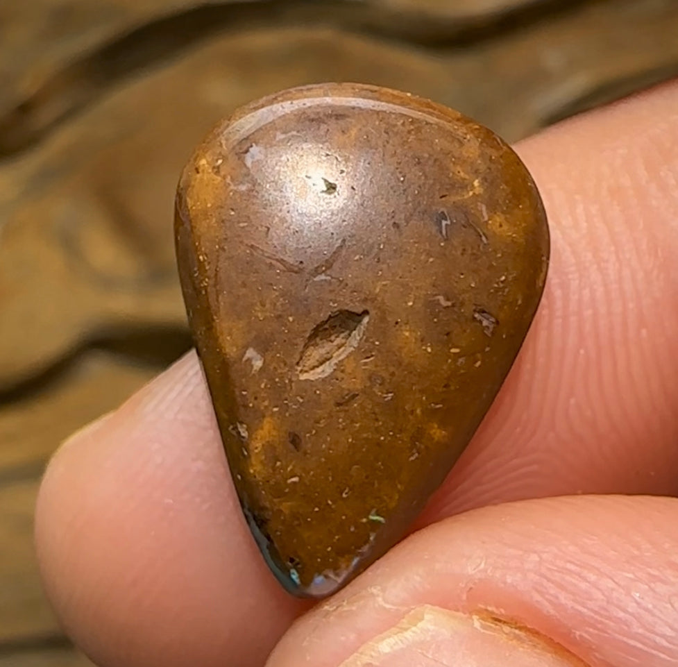 8.6cts - Gem Quality Solid Queensland Boulder Opal Unique Pattern - Opal Whisperers